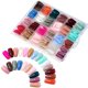 thumbnail image 1 of Uñas completamente cubiertas con puntas de colores, 576 uñas postizas, uñas postizas de ballet largas, pegatinas para uñas postizas DIY, 1 of 7