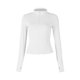 thumbnail image 2 of TaTaai Zipper Front Yoga Top, Women's Long Sleeve Round Neck Sun Protective Shirt, UPF Athletic Wear for Outdoor Exercise and Fitness Gift, 2 of 5