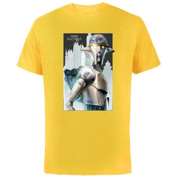 Star Wars Ahsoka Huyang Droid Architect of Jedi Lightsabers - Short Sleeve Cotton T-Shirt for Adults - Customized-Yellow