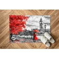 thumbnail image 5 of Red Leaves Rug, Salon Rugs, Landscape Rugs, Couple With Red Umbrella Painting Rug, Non-Slip Carpet Rugs, Rainy Day Rug, Salon Rug, Red Rug, 5.2'x7.5' - 160x230 cm, 5 of 8