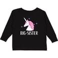 thumbnail image 3 of Inktastic Big Sister Unicorn Girls Long Sleeve Toddler T-Shirt, 3 of 5