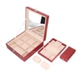 thumbnail image 4 of Caja de joyería con cerradura de cuero, almacenamiento funcional de gran capacidad, caja exquisita para niñas, 4 of 14