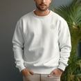 thumbnail image 4 of Men's 330g 100% Cotton All Seeing Eye Pattern Dropped Shoulder Crew Neck Sweatshirt, 4 of 17