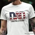 thumbnail image 2 of Dad Man Myth Legend T-Shirt, White Patriotic Fathers Tee, 2 of 6