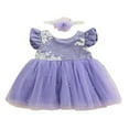 thumbnail image 1 of Robe Formelle de Princesse Fleurie pour Bébé Fille Robe de Fête d'Anniversaire Robe Tutu, 1 of 8