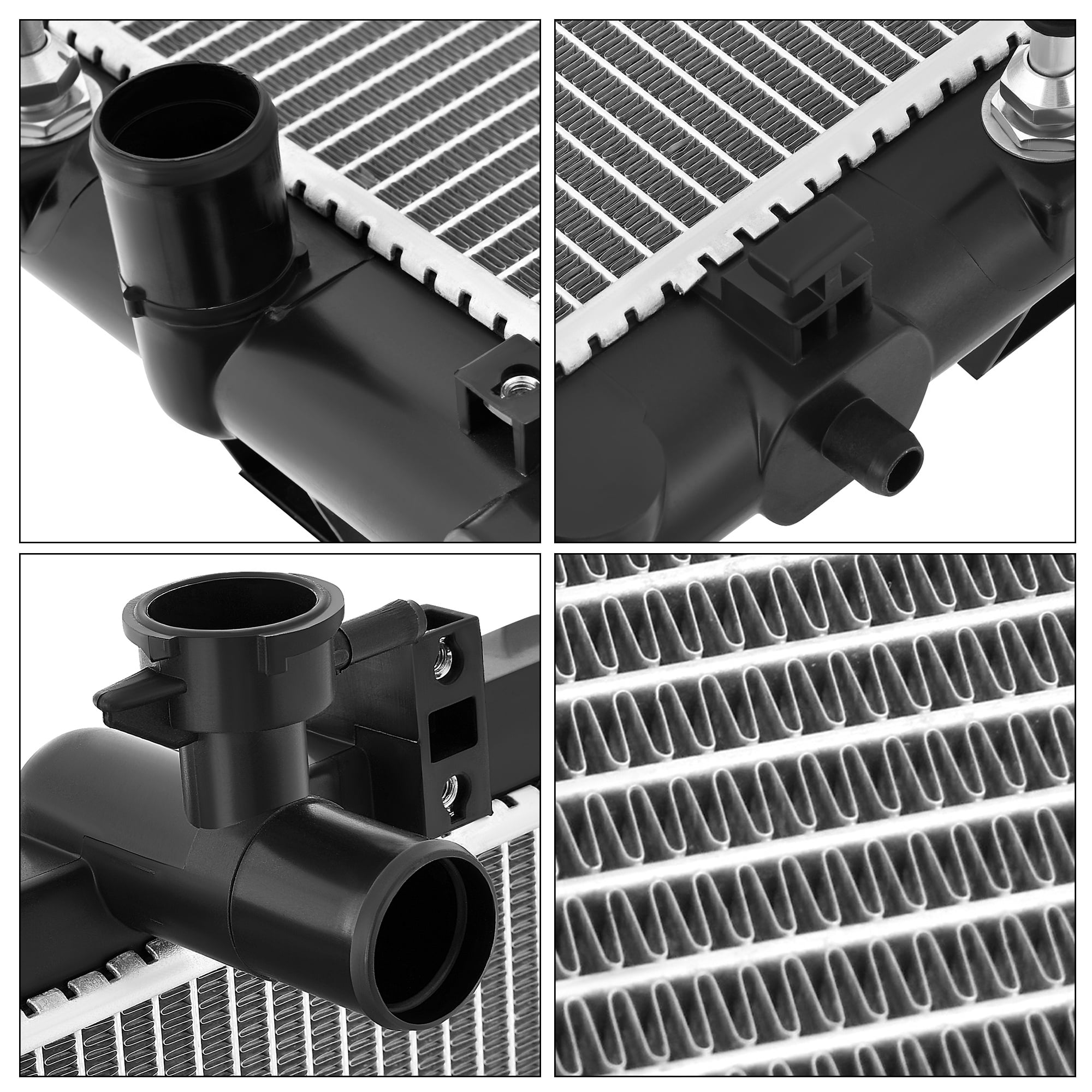 LEDKINGDOMUS Premium Aluminum Radiator for 2007 2008 2009 Suzuki SX4 L4 2.0L All Trims, Direct Fit Replacement Replaces 1770054L10 1770080J10 SZ3010138