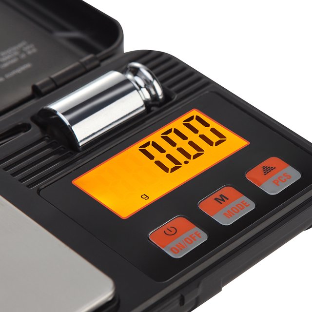 Miniescala Báscula electrónica de joyería de precisión con miniescala digital (D 50 g/0,001 g) Likrtyny Libre de BPA