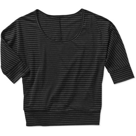 Juniors Lurex Stripe Banded Bottom Dolma
