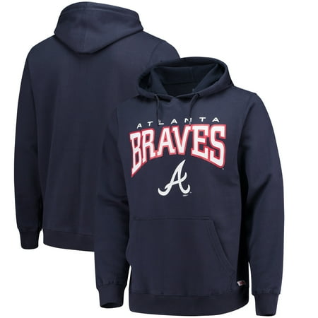 Atlanta Braves Stitches Team Pullover Hoodie - Navy