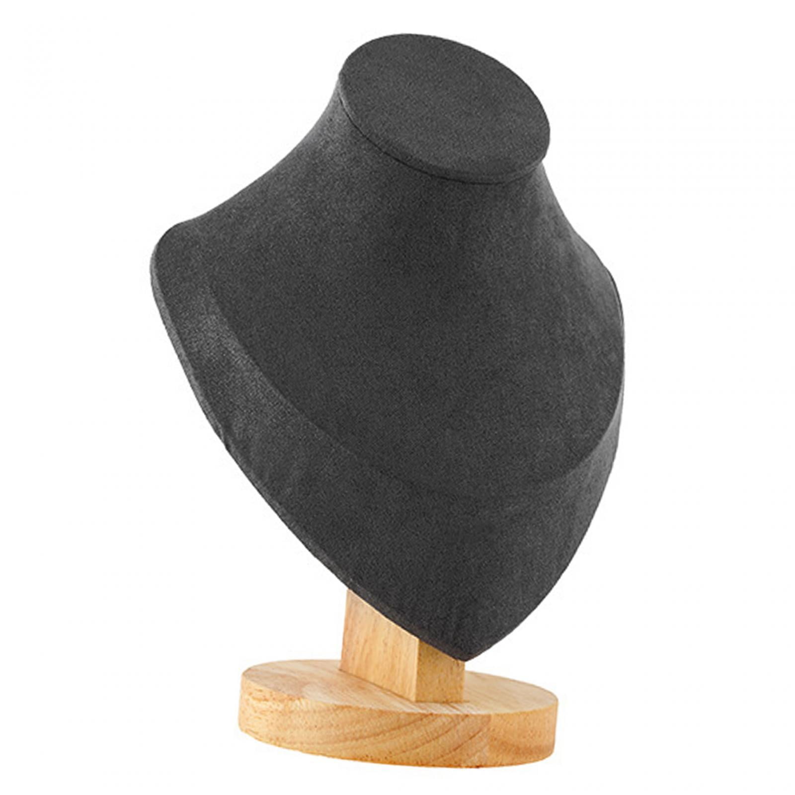 Segolike Jewelry Display Mannequin Bust Chain Bust Stand Scratchproof with Base Model Necklace Display Stand for Retail Stores Dresser 8.5x14.7x17.8cm