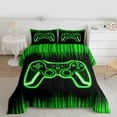 thumbnail image 2 of Castle Fairy Teens Green Gamepads Queen Comforter Set,Video Game Bedding Comforter Set, 2 of 8