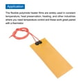 thumbnail image 4 of Heater Film Heating Plate, 24V 30W Polyimide Heat Pad, Adhesive PI Heater Elements Film 100mmx45mm, Pack of 5, 4 of 4