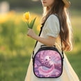 thumbnail image 2 of Yuyamidu Pink Axolotl Lunch Bag for Girls Lightweight Portable Leakproof Kids Lunch Box Large Capacity Thermal Picnic Cool Bags for Work School Picnic Camping, 2 of 6