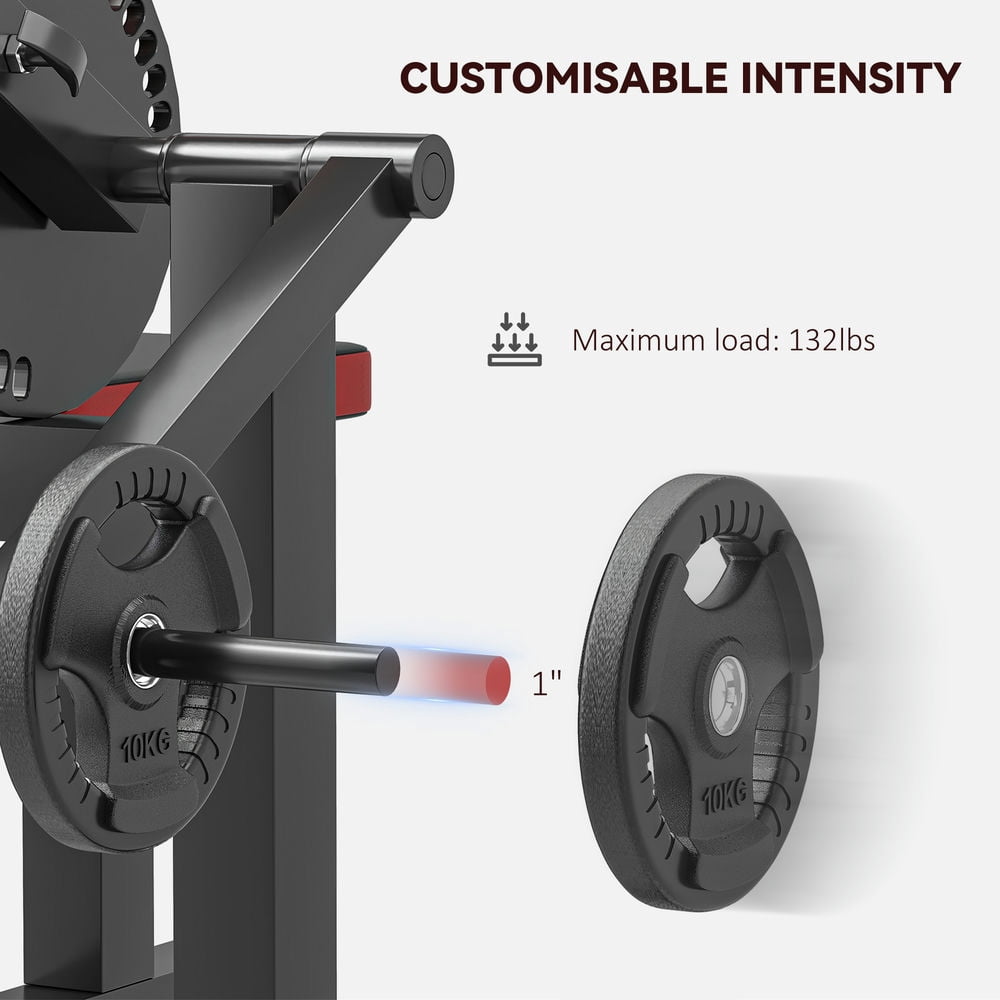 Spaco 2-in-1 Bicep Preacher Curl Bench with Adjustable Seat and Elbow Cushion, Plate Loaded Bicep Curl Machine, Tricep Extension Machine for Home Gym, Black
