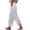 White, variant on Endives Satin Pants For Women Casual Tie Elastic High Waisted Cropped Pant With Pockets Summer Slacks