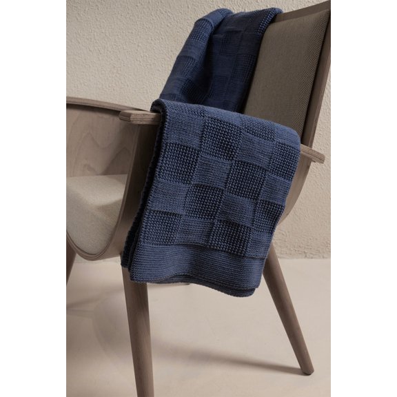 Koza Home Plaid Indigo TV Blanket 130x170 15017 130 x 170