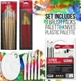 thumbnail image 5 of U.S. Art Supply 121-Piece Custom Artist Painting Set with Coronado Field Studio Sketch Box Easel, 72 Paint Colors, 24 Acrylic, 24 Oil, 24 Watercolor, 8 Canvases, 32 Brushes, Painting Pad, 2 Palettes, 5 of 6