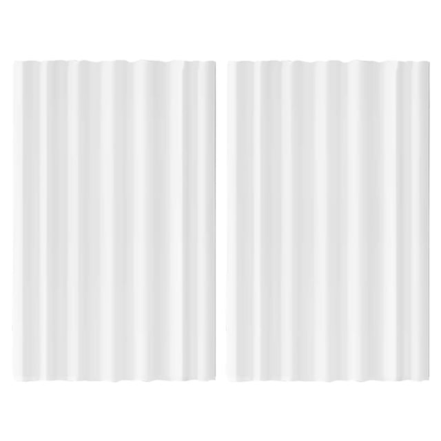 Doublure de Rideau de Douche Transparente, Rideaux de Douche pour Salle de Bain, Rideau de Douche Blanc, Rideau de Douche en Tissu Transparent avec Doublure, Comprend des Poids Magnétiques et des Anneaux Fendus Chromés, 70,87 X 70,87 Pouces