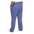 thumbnail image 2 of CALVIN KLEIN PERFORMANCE Womens Blue Textured Pocketed Drawstring Waist High Waist Pants Plus 3X, 2 of 4