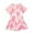 Pink, variant on Hiijoy Girls Short Sleeve One-Piece Swimsuit Swim Dress Bathing Suit, Sizes 1-5T