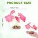 thumbnail image 3 of Uxcell 1-Pack Planta de Acuario, Pequeña Planta Artificial de Plástico, Accesorios de Hierba de Agua para Decoración de Acuarios [Estilo 3, Rosa], 3 of 7