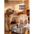 thumbnail image 2 of Fuente de agua grande para perros SIBAYS de acero inoxidable de 15 L, 2 of 8