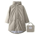 thumbnail image 2 of uublik Coupe-Vent Léger pour Femme, Randonnée en Plein Air, Décontracté, Mode, Coupe-Vent et Antitaches, Imperméable, Kaki, 2 of 4
