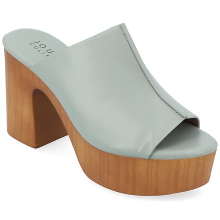 

Journee Collection Womens Lorenza Tru Comfort Foam Platform Clog Open Toe Sandals