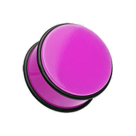 

Neon Colored Acrylic No Flare Ear Gauge Plug