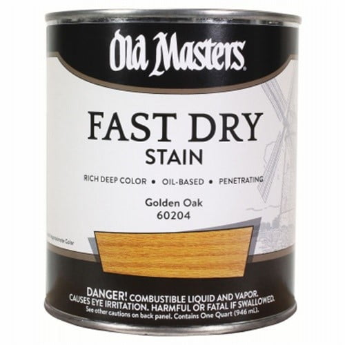 qt Old Masters 60204 Golden Oak Fast Dry Stain Interior Oil-Based Wood Stain