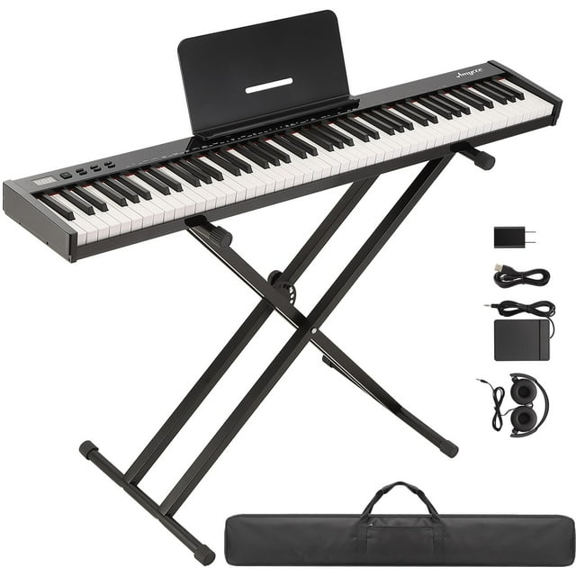 Yiwa Digital Piano 88 Key Full Size Semi Weighted Electronic Keyboard Piano Set,Portable Electric Piano