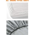 thumbnail image 3 of Luxury Premium Hotel Quality Microfiber Piece Sheet Set Wrinkle All Around Elastic Fitted Sheet Deep Pocket up to Queen Royal, 3 of 7
