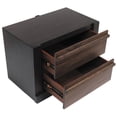 thumbnail image 3 of Azalia 2-drawer Nightstand Black and Walnut, 3 of 4