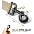 thumbnail image 6 of OutdoorMaster Bungee Dog Leash, Heavy Duty Dog Leash with Shock Absorption, 2 Padded Handles Training Leash, Improved Dog Safety and Comfort - Khaki Upgraded, 4 FT, 6 of 6