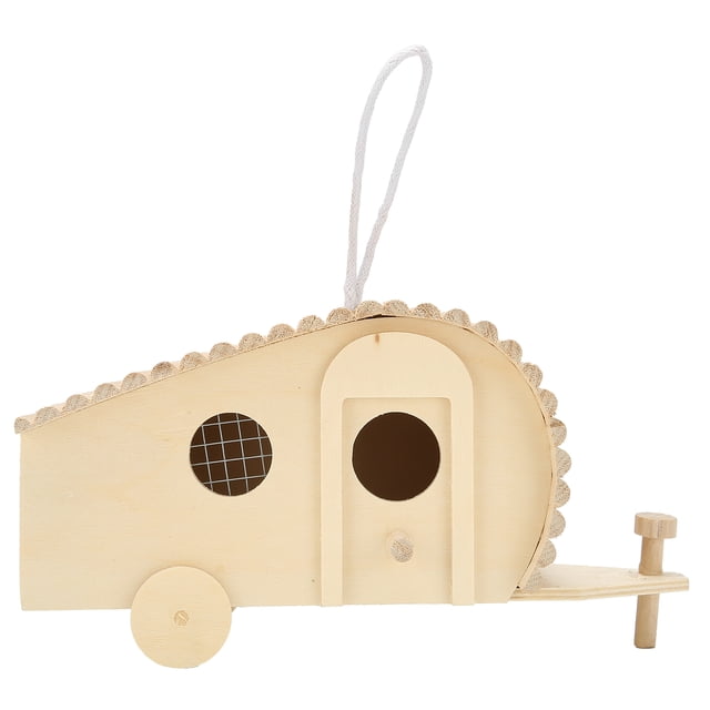 Hanging Bird House Birdhouse Crafts Wooden Birdhouse DIY Decoration Birdhouse for Birds for Indoor and Outdoor Decoration ANGGREK Otros