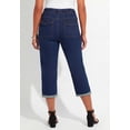 thumbnail image 2 of Catherines Women's Plus Size Petite Relaxed Rolled Knit Jean Capri, 2 of 3