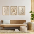 thumbnail image 3 of Hieng Neutral Simple Beige Floral Canvas Wall Art, Modern Minimalist Botanical Wall Decor, Vintage Beige Flower Poster Prints for Living Room Bedroom Farmhouse（Only canvas）, 3 of 6