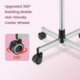 thumbnail image 6 of K-Salon Tray Cart, Premium Aluminum Tattoo Tray Rolling Trolley, Adjustable Height, Easy to Clean (Sliver), 6 of 10