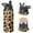 Black-3, variant on Leopard Print Insulated Stainless Steel Water Bottle with Straw & Cleaning Brush – 18 Oz | Leakproof, BPA-Free, 304 Stainless Steel, Wide Mouth, Travel Mug for Car, Gym, Office