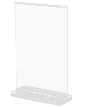 5pcs Acrylic Sign Holders Tabletop Sign Holder Desktop Display Stand Vertical Sign Holder
