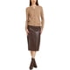 thumbnail image 2 of Suéter ligero de mujer Inspire Chic, con cuello redondo, botones, de manga larga, cardigan M color camel, 2 of 6