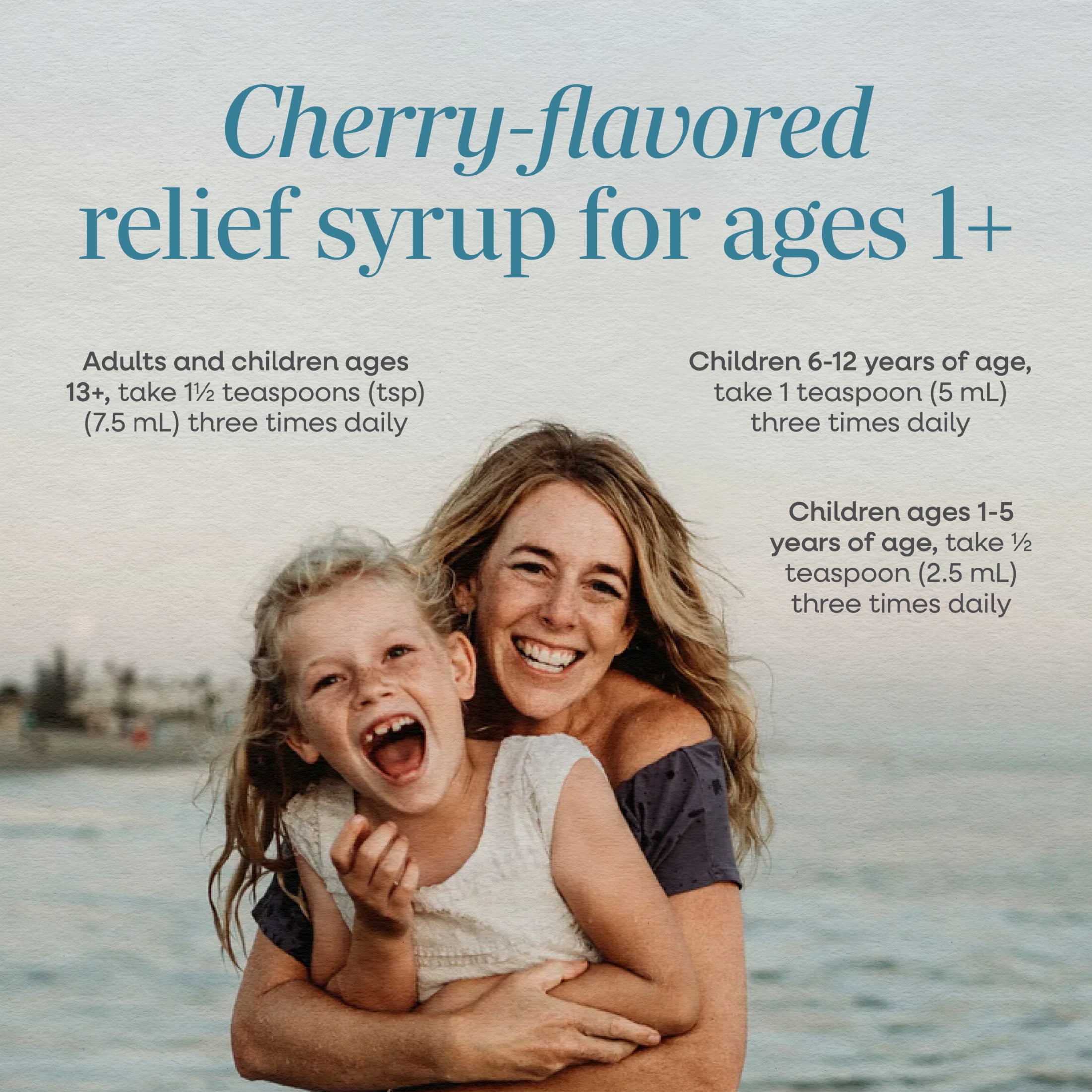 (3 pack) Nature's Way Kids Umcka Cold Relief Syrup, Ages 1+, Multi-Symptom Cold Relief, Cherry Flavored, 4 Oz