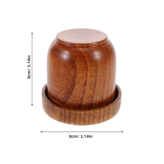 TINKSKY Assorted Color Wooden Dices Shaker Cup for Bar Games and Parties Dices Accessories 1 Set