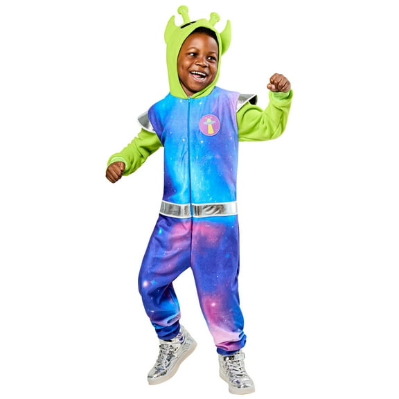Rubies Cosmic Alien Comfy Wear Zipsters Costume for Kids, Unisex Small/Medium