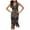 Gold, variant on Azrian,Womens Plus Size Dress,Women's Spring And Summer Round Neck Sleeveless Sequin Ball Tassel Dress Party Banquet Dance Dress Mini Dress in