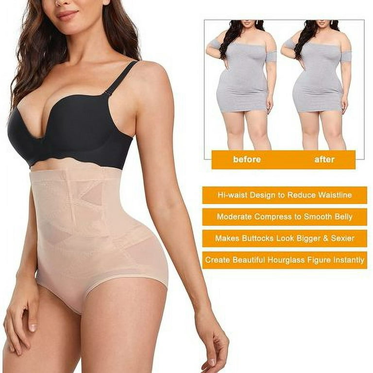 Women High Waist Cross Compression abs Shaping Panty Slimming Body