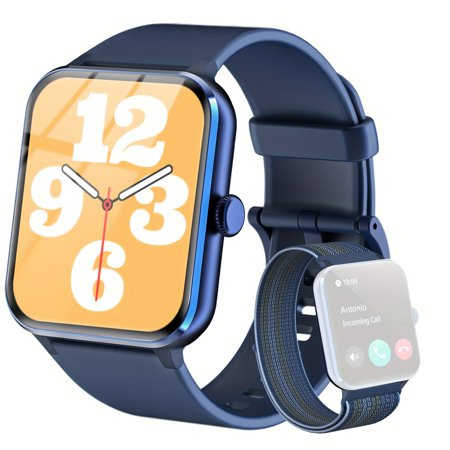 Smart Watch For Men Women(Answer/Make Calls), 2024 Newest 1.85" HD Fitness Tracker Monitor, 100+ Sport Modes, Compatible With Android And For Iphone, AI Voice Assistant, Message Alert