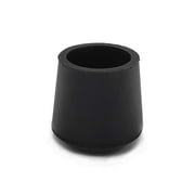 Flyshop Furniture Table Covers Non-Slip Durable Rubber Leg Tips Chair Leg Caps Floor Protector Round Black 4PCS Size 25mm, 1"