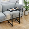 thumbnail image 3 of Ktaxon Table d'Appoint Roulante Bureau d'Ordinateur Support Café Canapé Chariot Ordinateur Portable, Noir, 3 of 6
