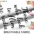 thumbnail image 6 of 16x16 inches 4pcs Bible Verse Quotes Linen Pillow Covers God is Within Her She Will Not Fall Colorful Floral Wreath Christian Square Throw Pillow Case Sofa Farmhouse Office Car Decoration, 6 of 6